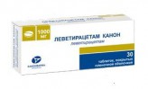 Леветирацетам Канон, табл. п/о пленочной 1000 мг №30