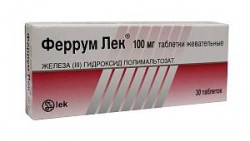 Феррум Лек табл. жев. 100 мг 30 шт.