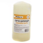 Свеча, Paterra (Патерра) р. 60х120мм столбик слоновая кость