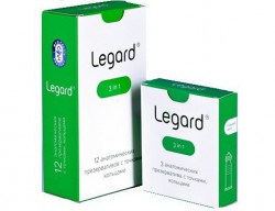 Презервативы, Legard (Легард) 3 шт 3 в 1