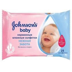 Салфетки детские, Johnson's Baby (Джонсонс Беби) №25 нежная забота